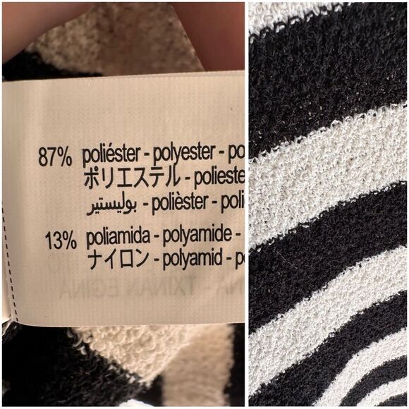 Zara Knit Striped Oversized Top Sweater - Picture 2 of 4